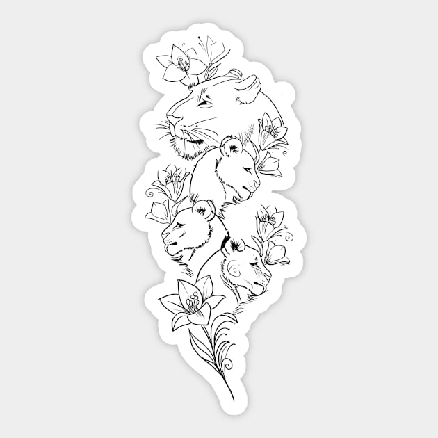 Lion Collection Sticker by 09GLawrence